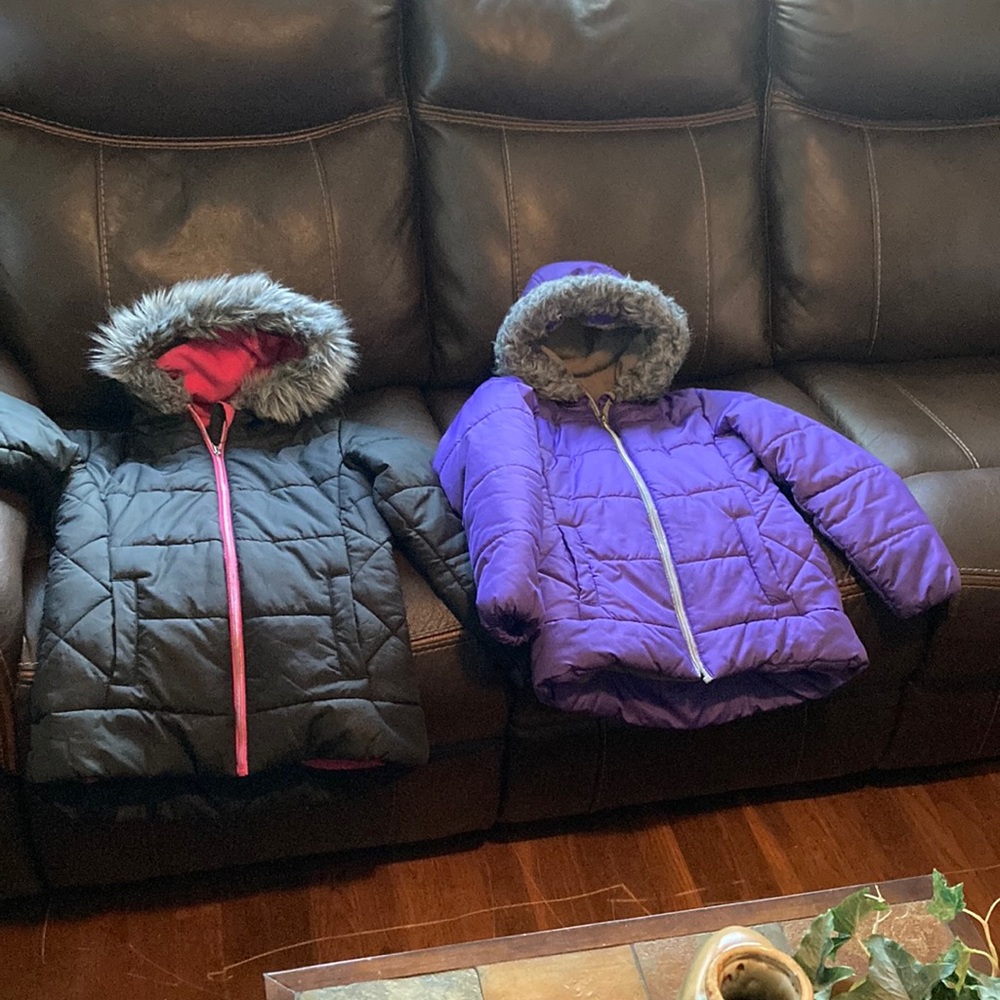 Coats Purple Black and Pink Childrens Coats